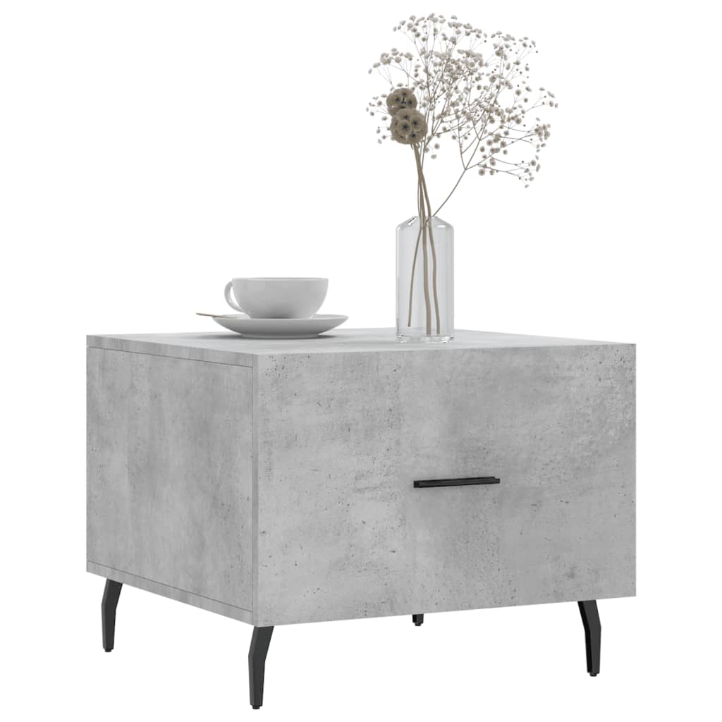 Tables basses 2 pcs gris béton 50x50x40 cm bois d'ingénierie - XIOS