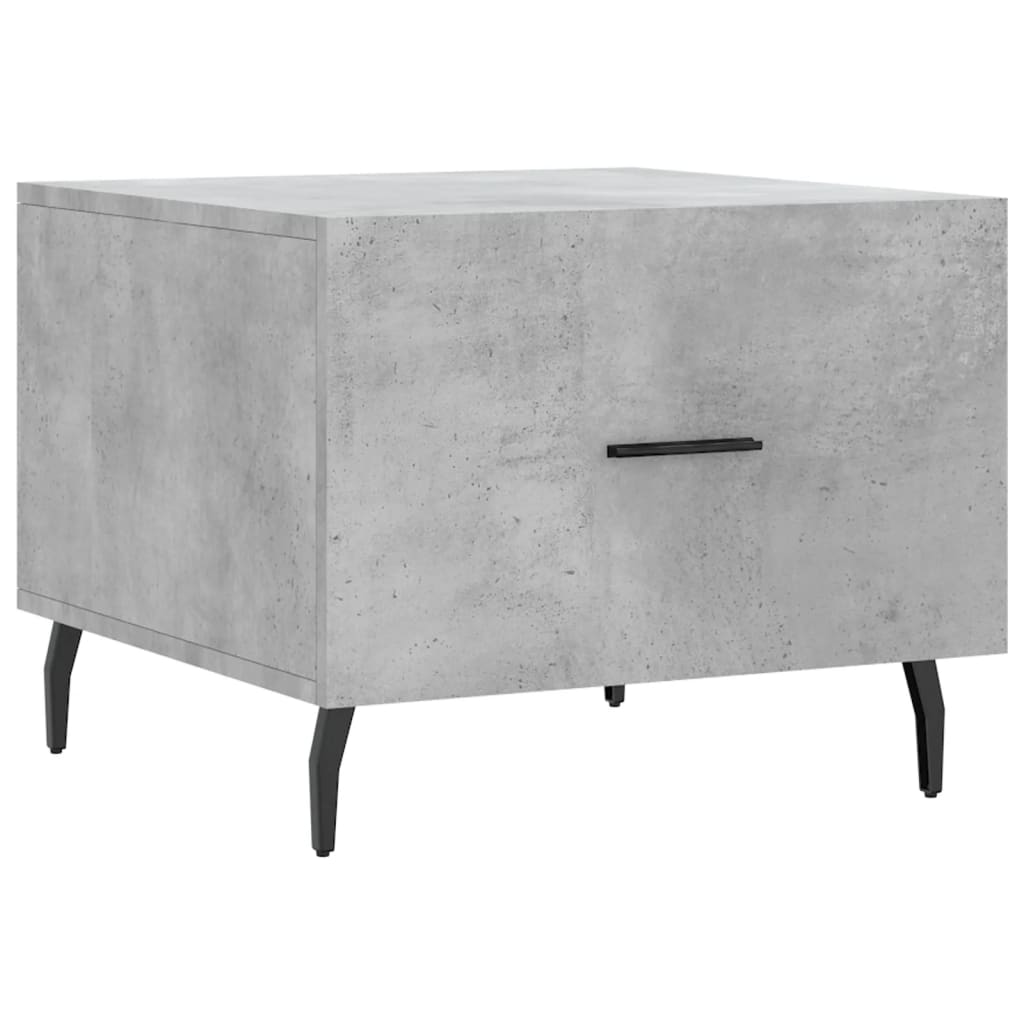 Tables basses 2 pcs gris béton 50x50x40 cm bois d'ingénierie - XIOS