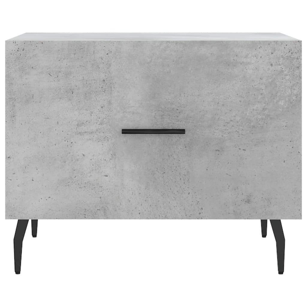 Tables basses 2 pcs gris béton 50x50x40 cm bois d'ingénierie - XIOS
