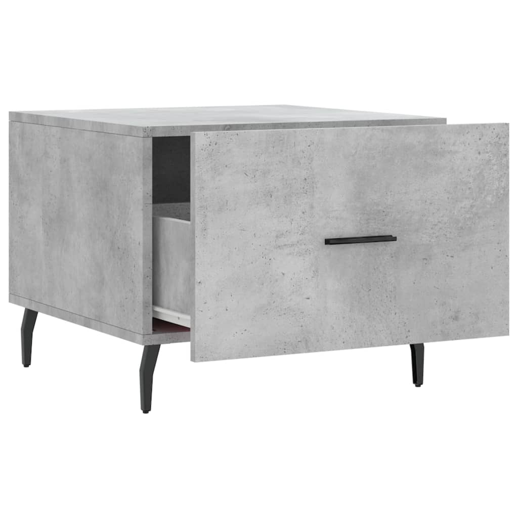 Tables basses 2 pcs gris béton 50x50x40 cm bois d'ingénierie - XIOS