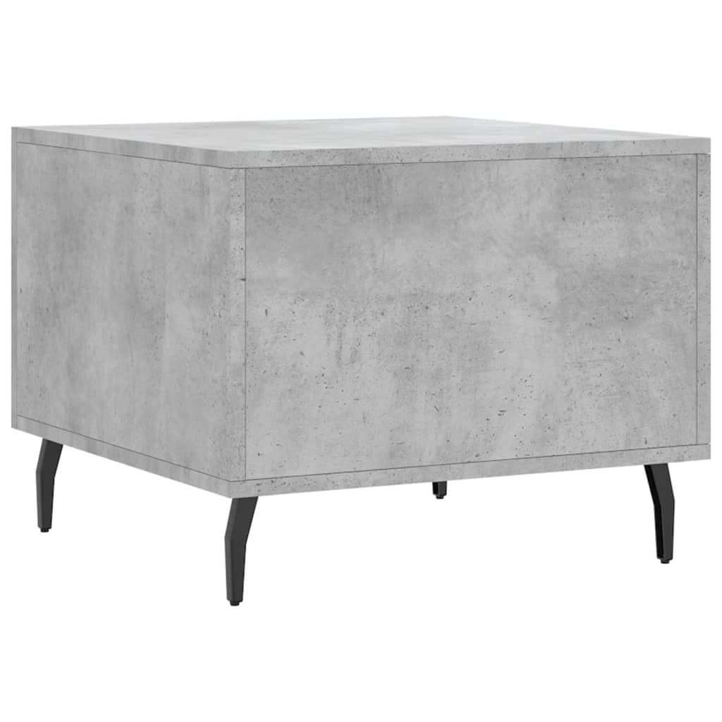 Tables basses 2 pcs gris béton 50x50x40 cm bois d'ingénierie - XIOS
