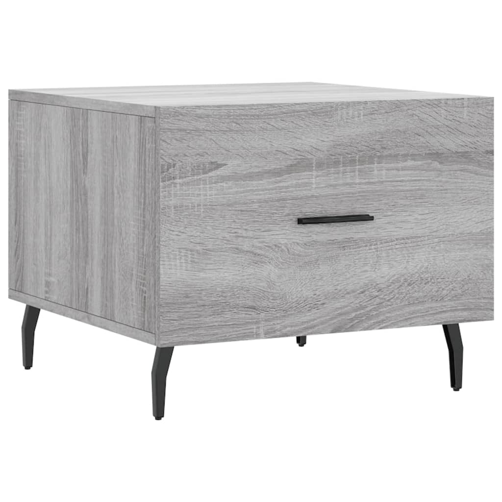 Table basse Sonoma gris 50x50x40 cm Bois d'ingénierie - XIOS