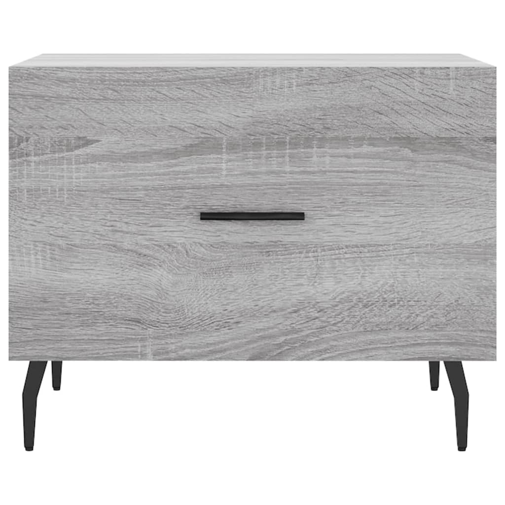 Table basse Sonoma gris 50x50x40 cm Bois d'ingénierie - XIOS