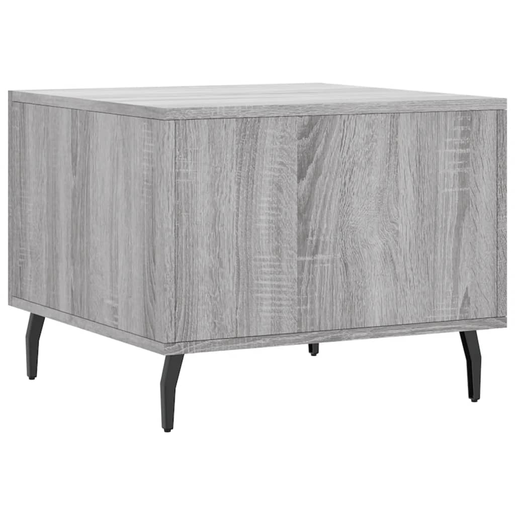 Table basse Sonoma gris 50x50x40 cm Bois d'ingénierie - XIOS