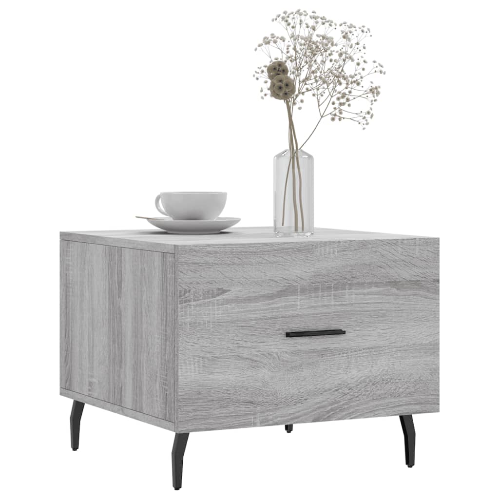 Tables basses 2 pcs sonoma gris 50x50x40 cm bois d'ingénierie - XIOS