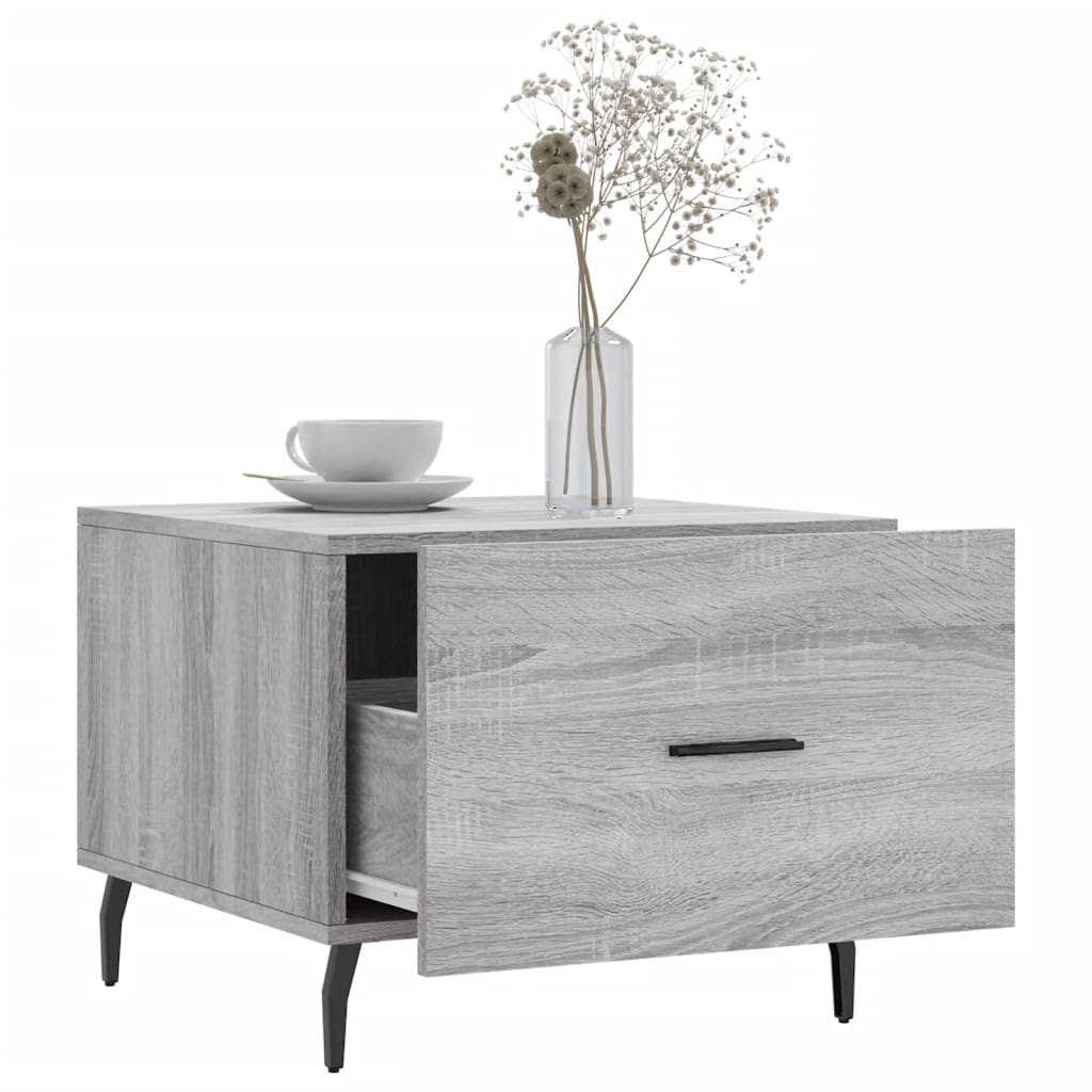 Tables basses 2 pcs sonoma gris 50x50x40 cm bois d'ingénierie - XIOS