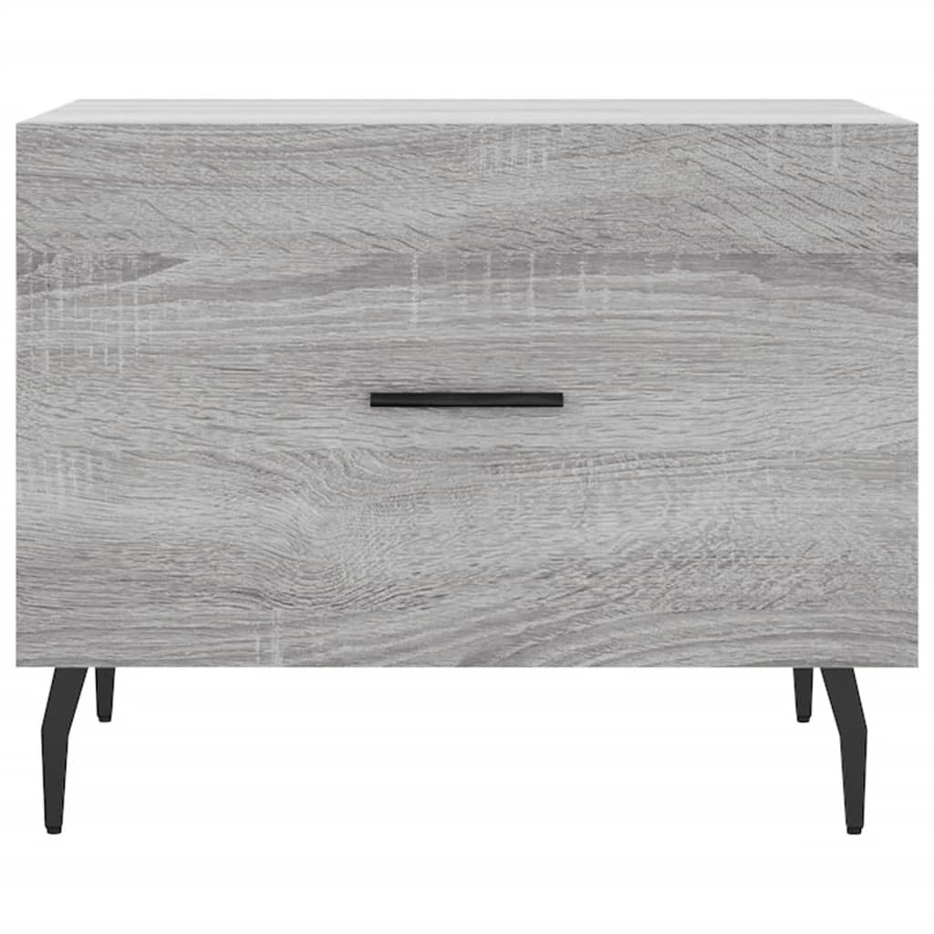 Tables basses 2 pcs sonoma gris 50x50x40 cm bois d'ingénierie - XIOS