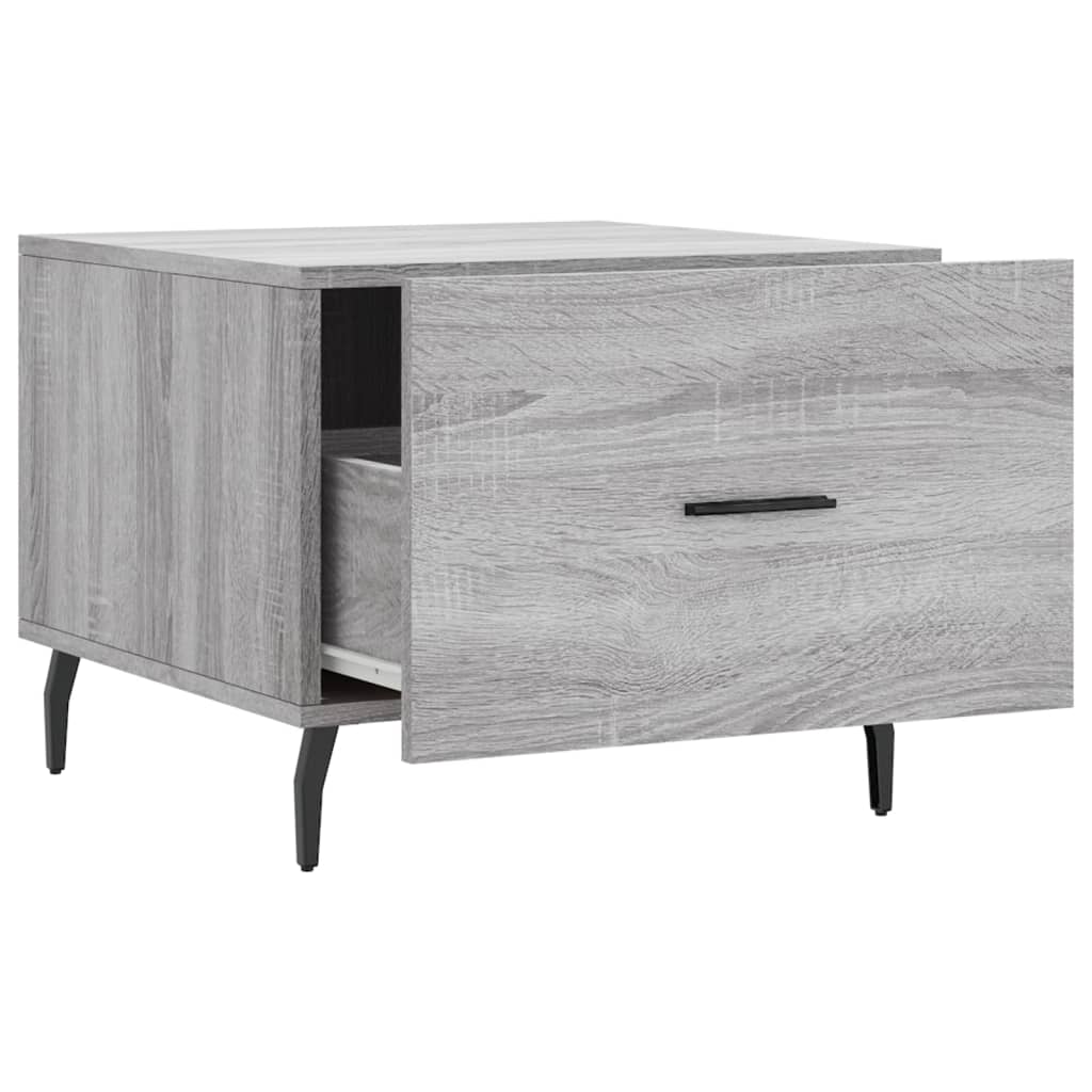 Tables basses 2 pcs sonoma gris 50x50x40 cm bois d'ingénierie - XIOS