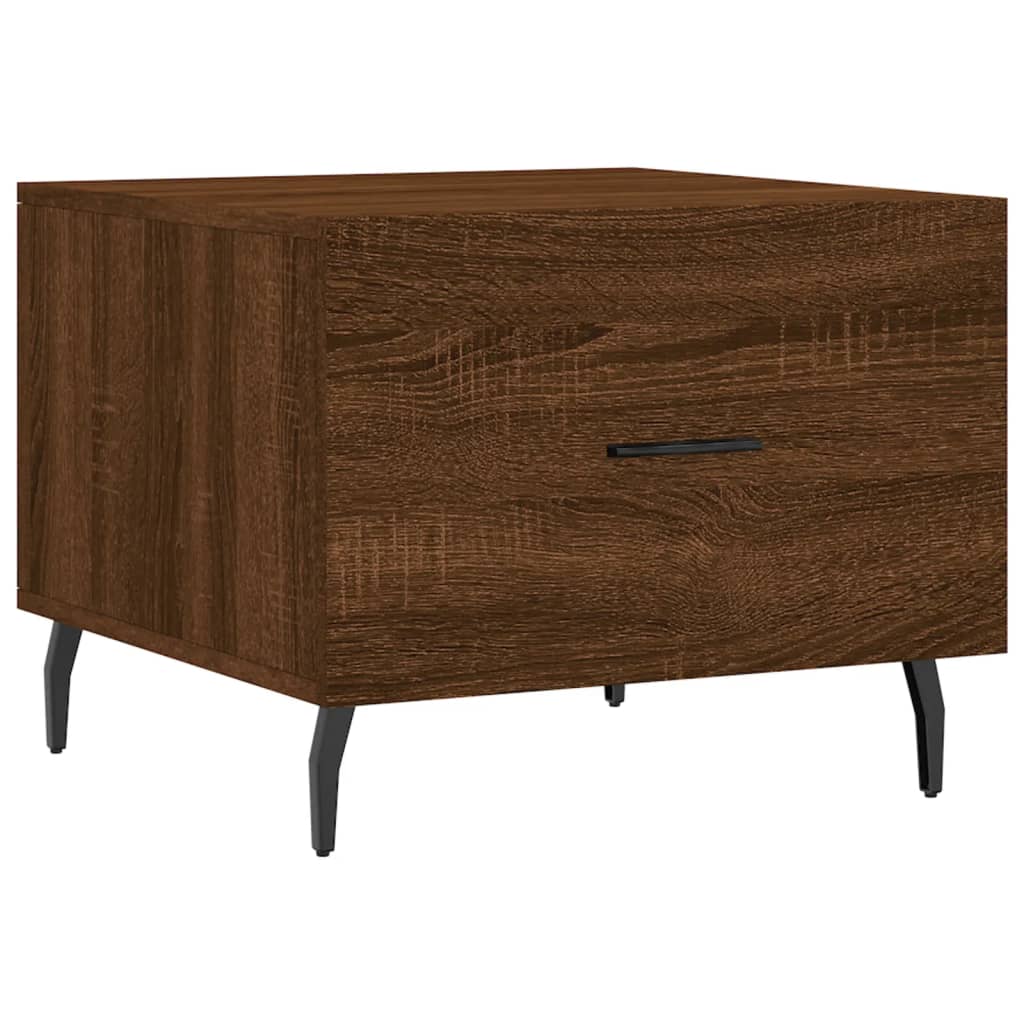 Table basse Chêne marron 50x50x40 cm Bois d'ingénierie - XIOS