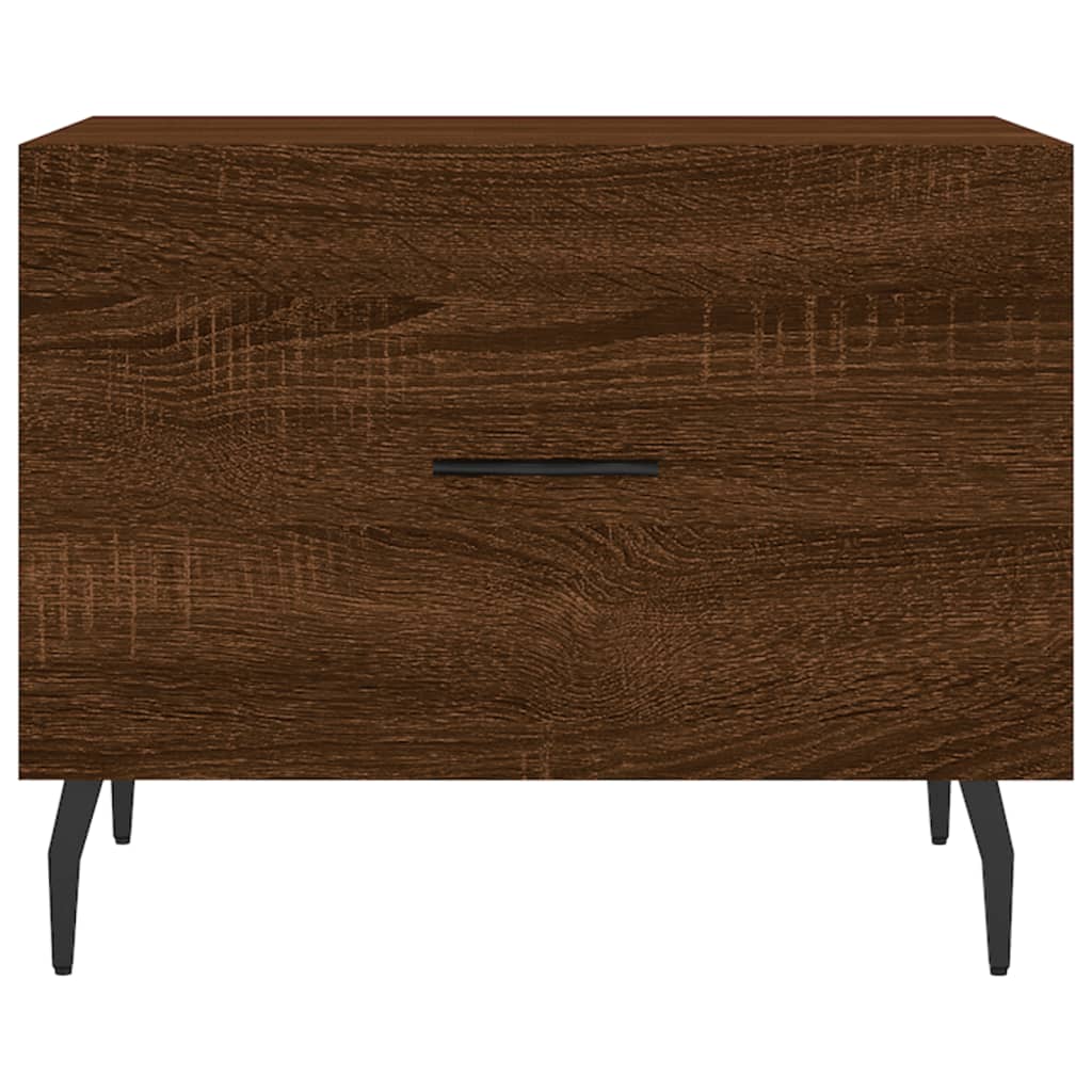 Table basse Chêne marron 50x50x40 cm Bois d'ingénierie - XIOS