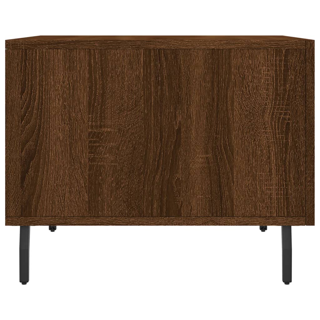 Table basse Chêne marron 50x50x40 cm Bois d'ingénierie - XIOS