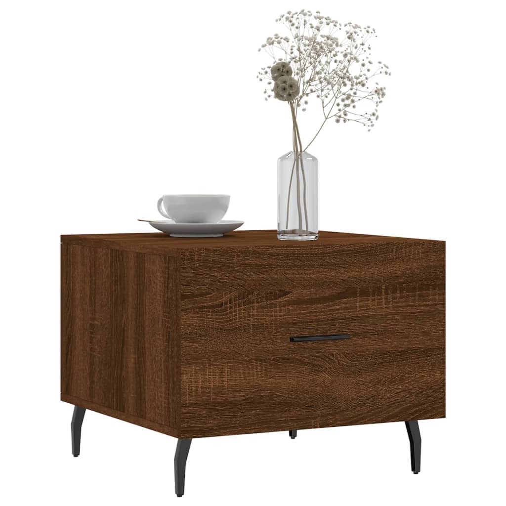 Tables basses 2 pcs chêne marron 50x50x40 cm bois d'ingénierie - XIOS