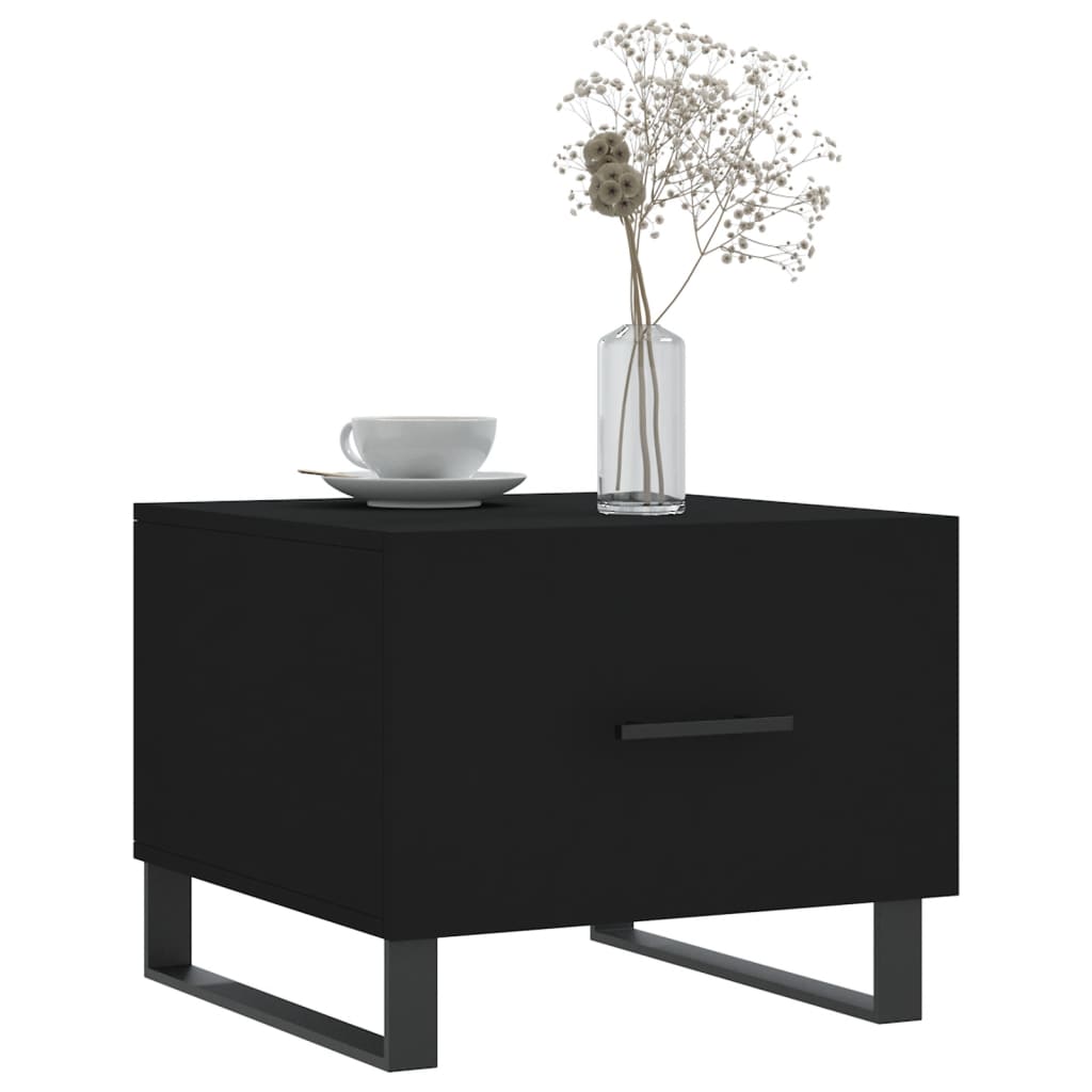Table basse Noir 50x50x40 cm Bois d'ingénierie - XIOS