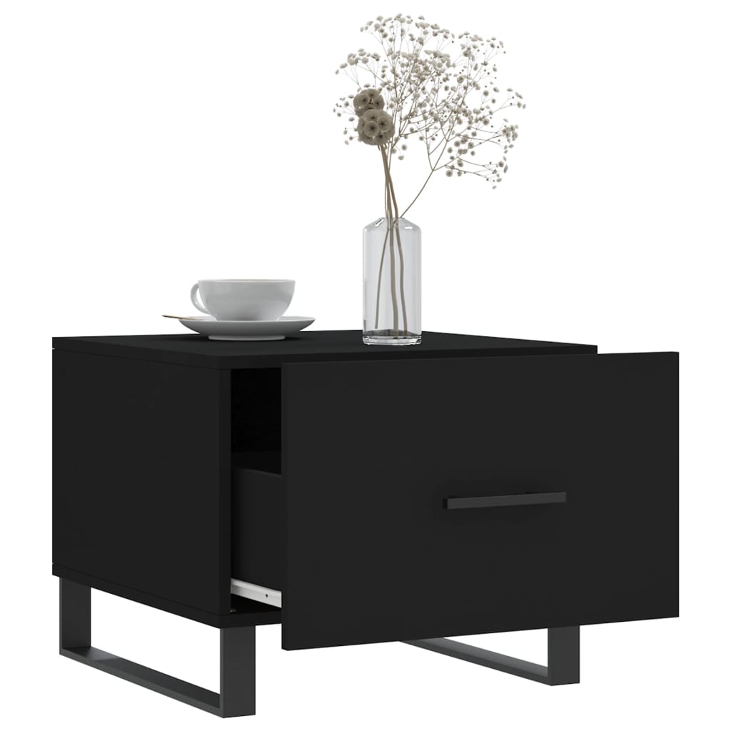 Table basse Noir 50x50x40 cm Bois d'ingénierie - XIOS