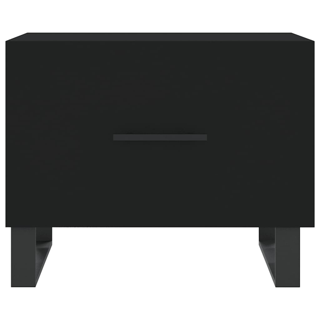 Table basse Noir 50x50x40 cm Bois d'ingénierie - XIOS