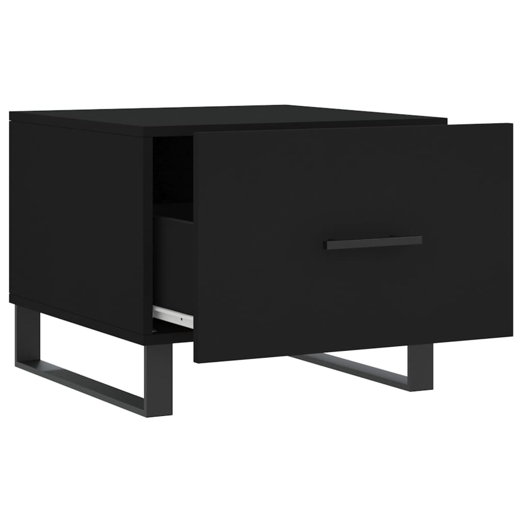 Table basse Noir 50x50x40 cm Bois d'ingénierie - XIOS