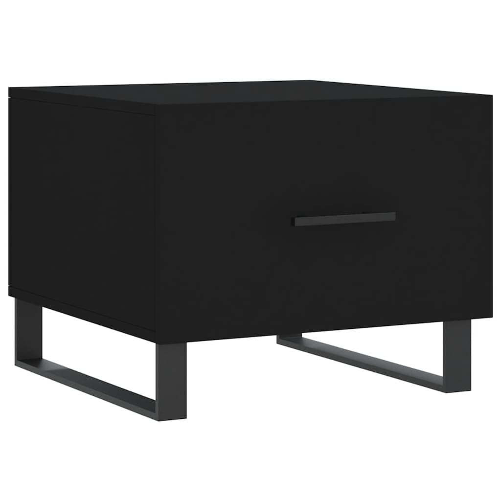 Tables basses 2 pcs noir 50x50x40 cm bois d'ingénierie - XIOS