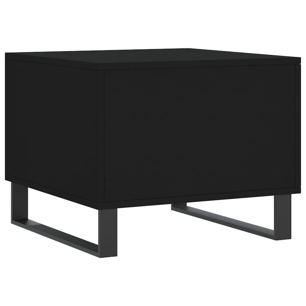Tables basses 2 pcs noir 50x50x40 cm bois d'ingénierie - XIOS