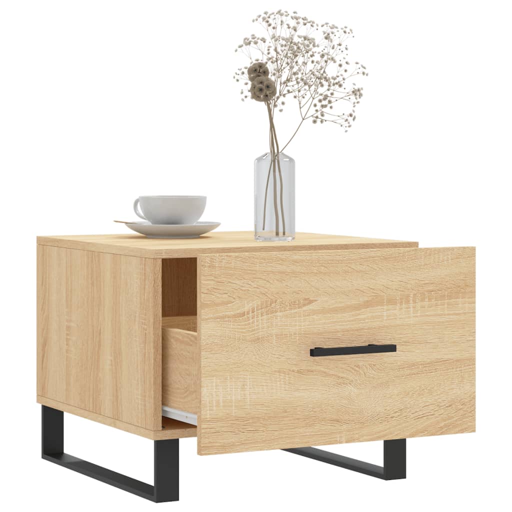 Tables basses 2 pcs chêne sonoma 50x50x40 cm bois d'ingénierie - XIOS