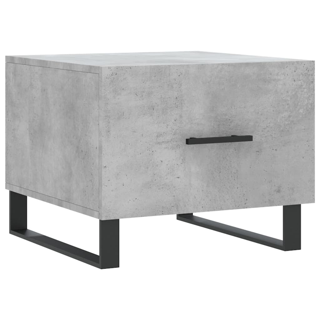 Tables basses 2 pcs gris béton 50x50x40 cm bois d'ingénierie - XIOS