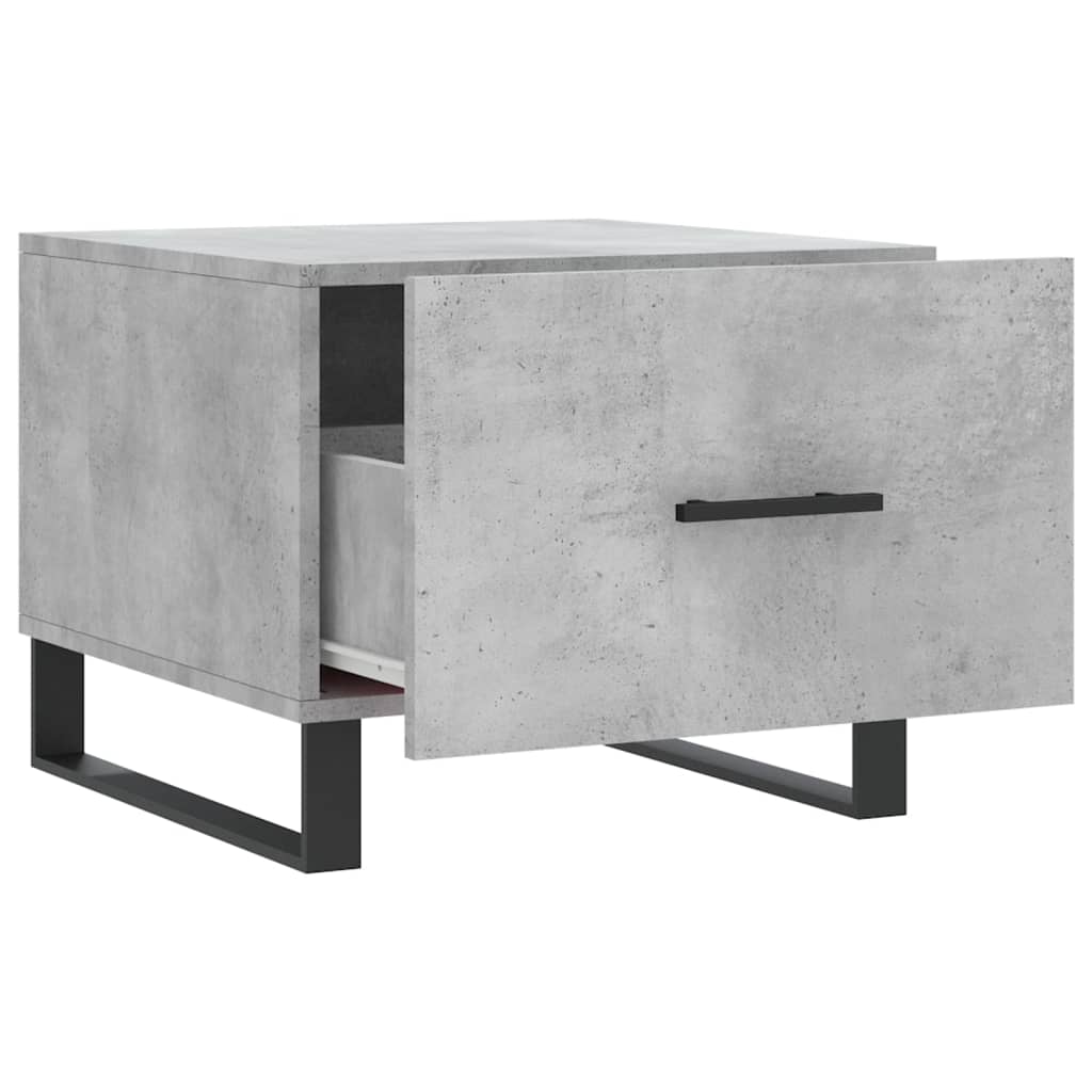 Tables basses 2 pcs gris béton 50x50x40 cm bois d'ingénierie - XIOS