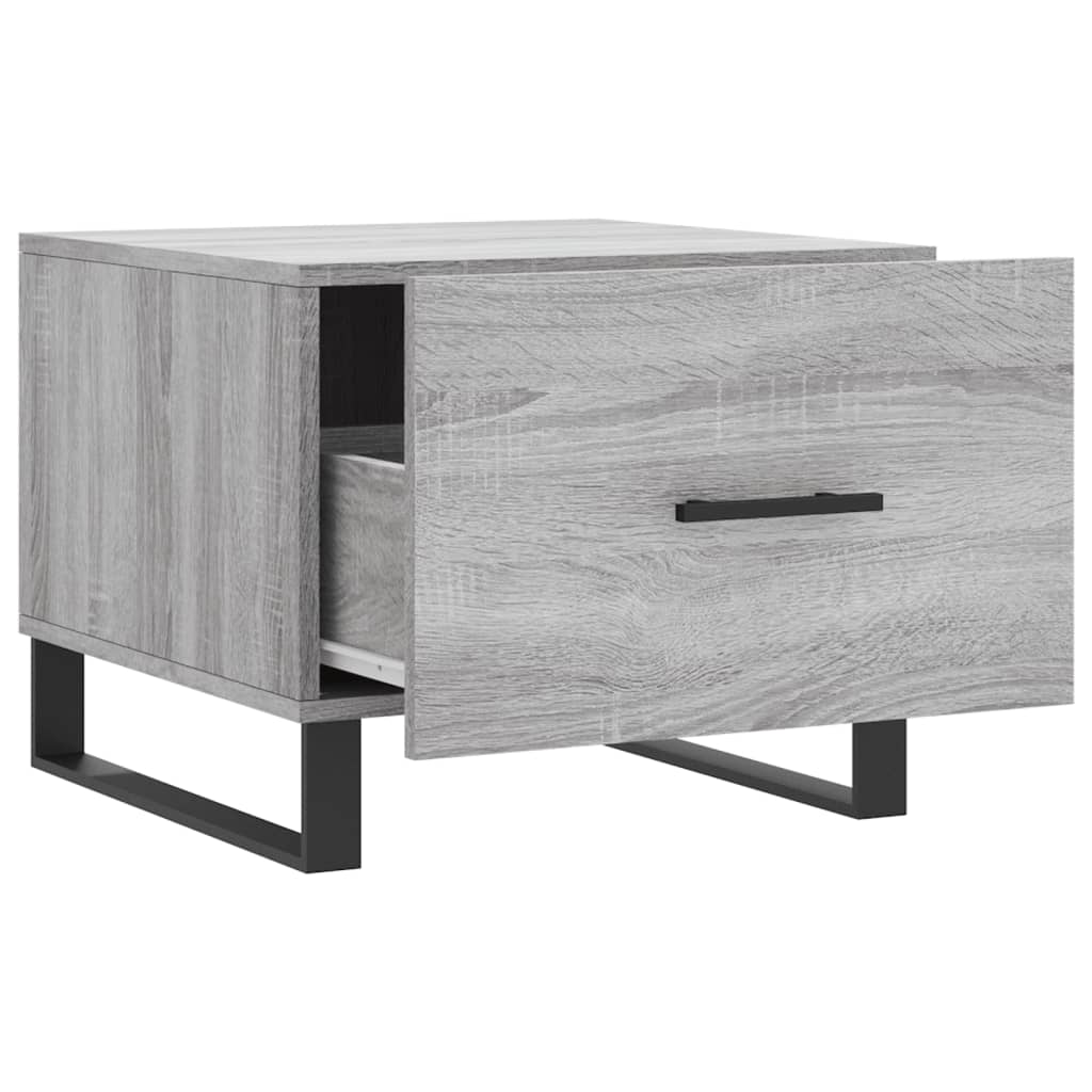 Tables basses 2 pcs sonoma gris 50x50x40 cm bois d'ingénierie - XIOS