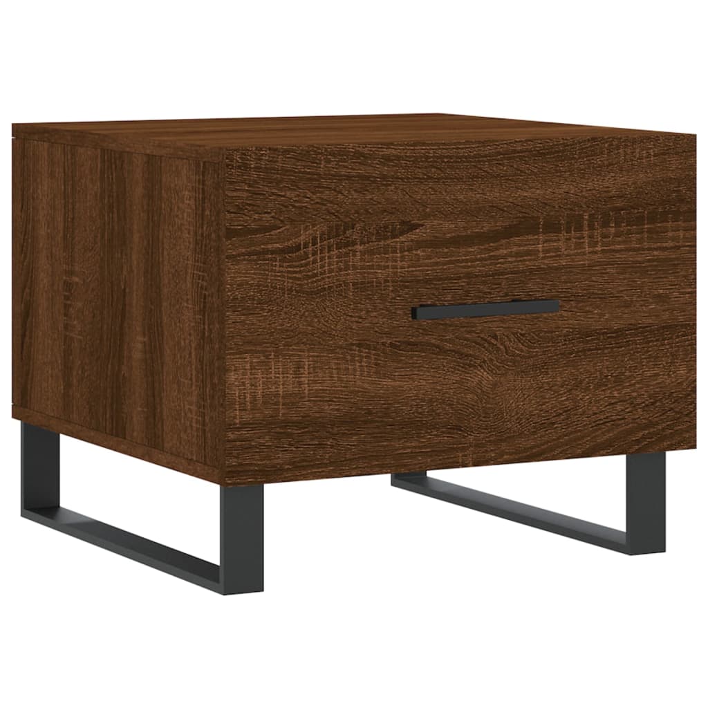 Table basse Chêne marron 50x50x40 cm Bois d'ingénierie - XIOS