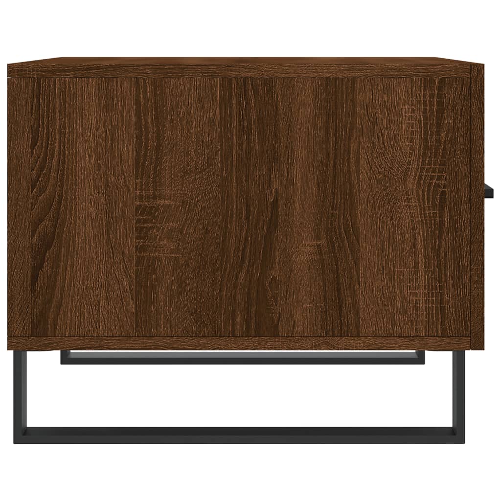 Table basse Chêne marron 50x50x40 cm Bois d'ingénierie - XIOS