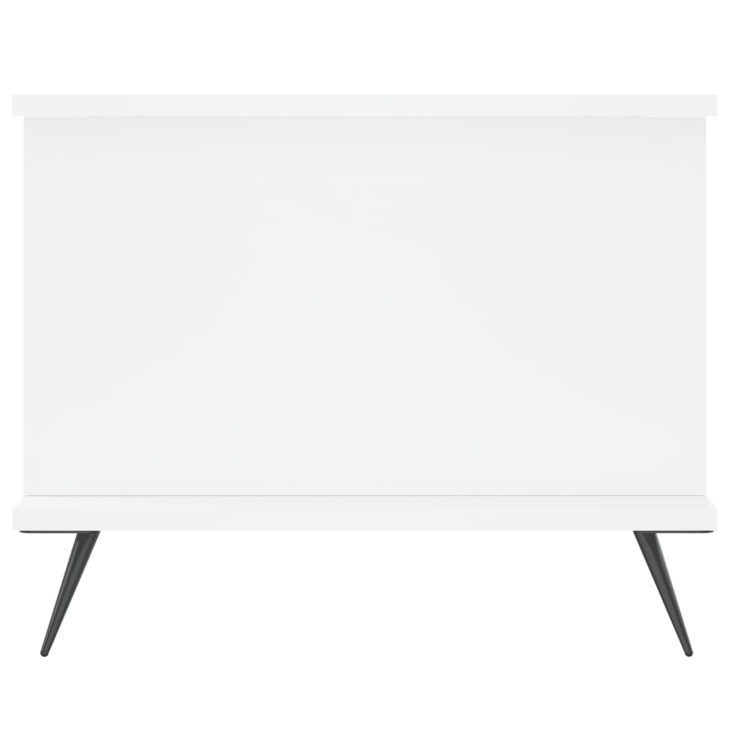 Table basse blanc 90x50x40 cm bois d'ingénierie - XIOS