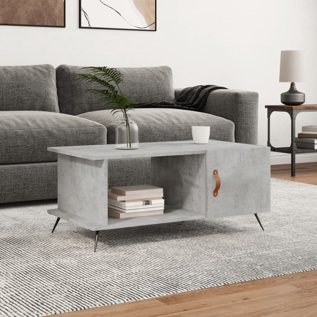 Table basse gris béton 90x50x40 cm bois d'ingénierie Tables basses vidaXL