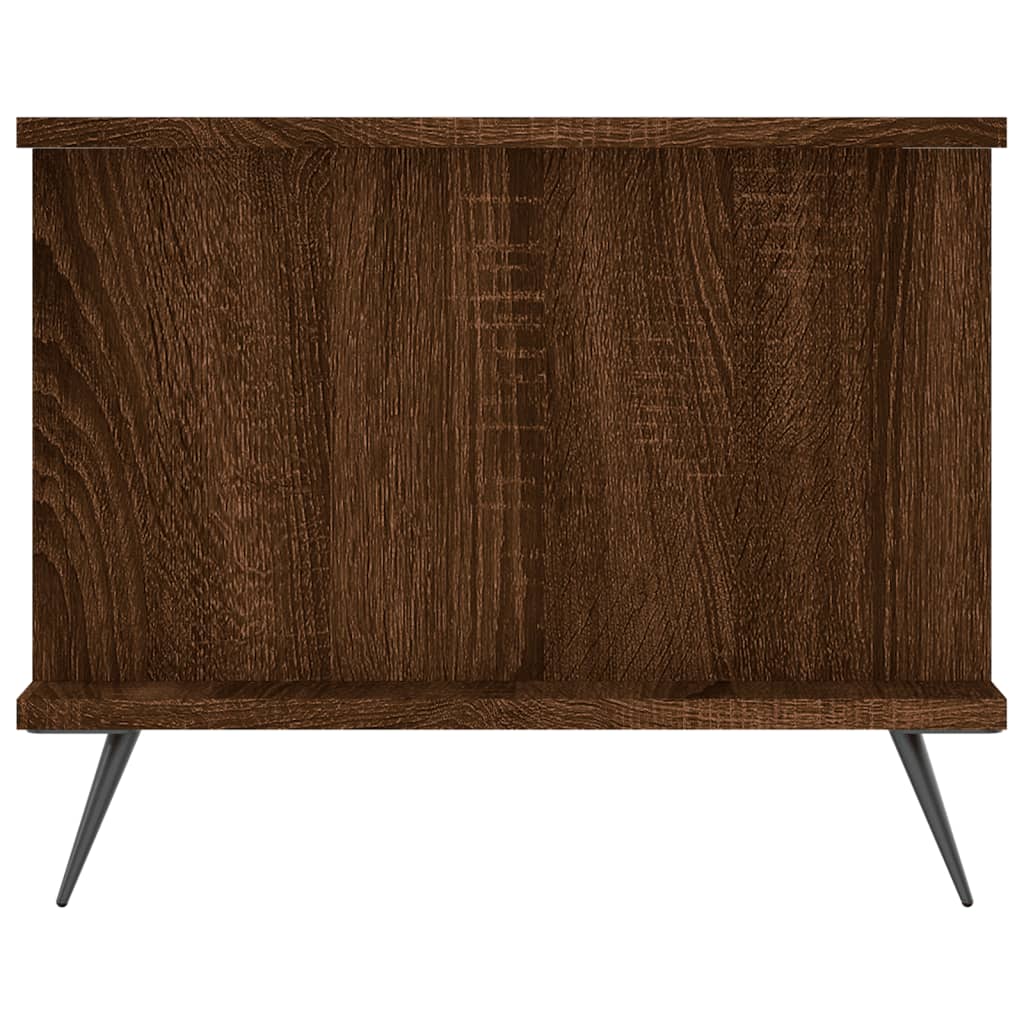 Table basse chêne marron 90x50x40 cm bois d'ingénierie - XIOS