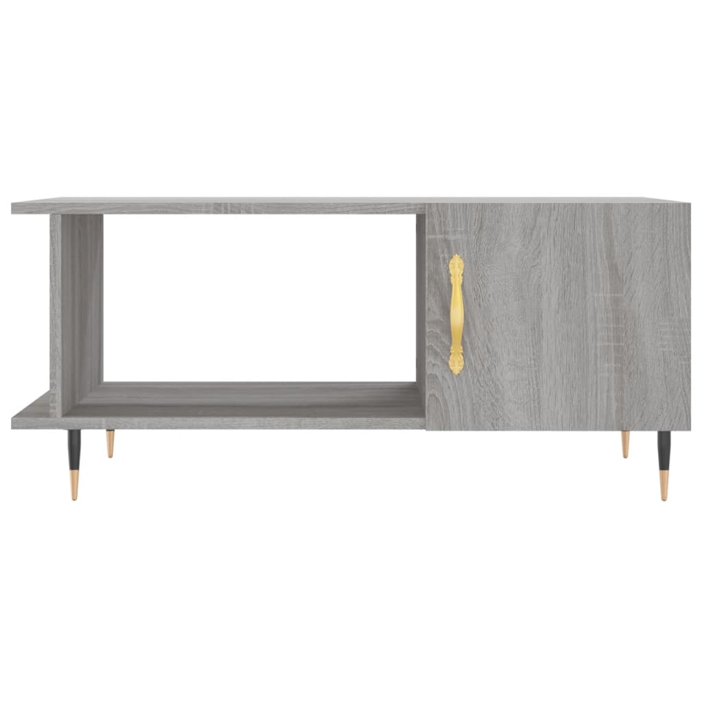 Table basse sonoma gris 90x50x40 cm bois d'ingénierie - XIOS