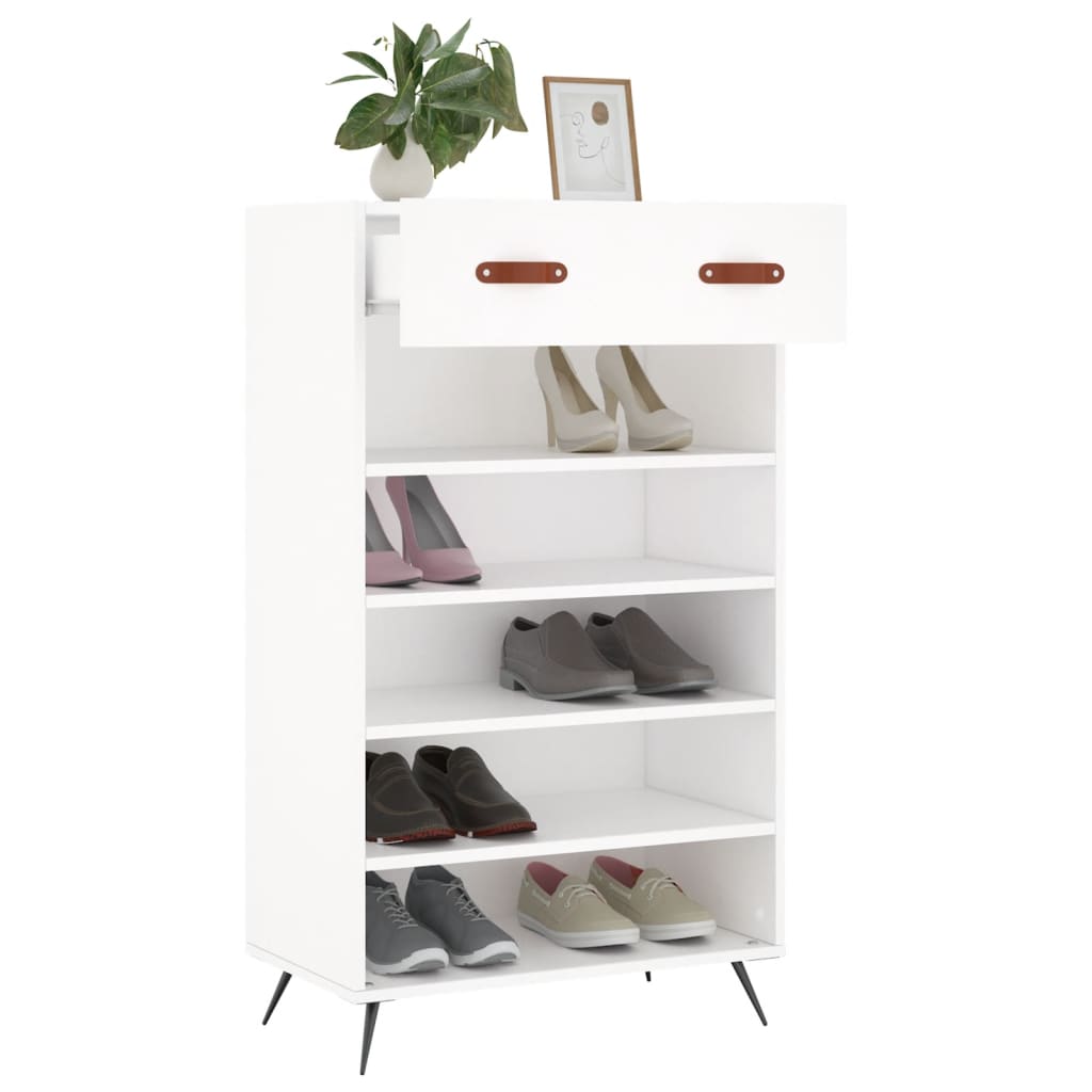 Armoire à chaussures blanc 60x35x105 cm bois d'ingénierie - XIOS