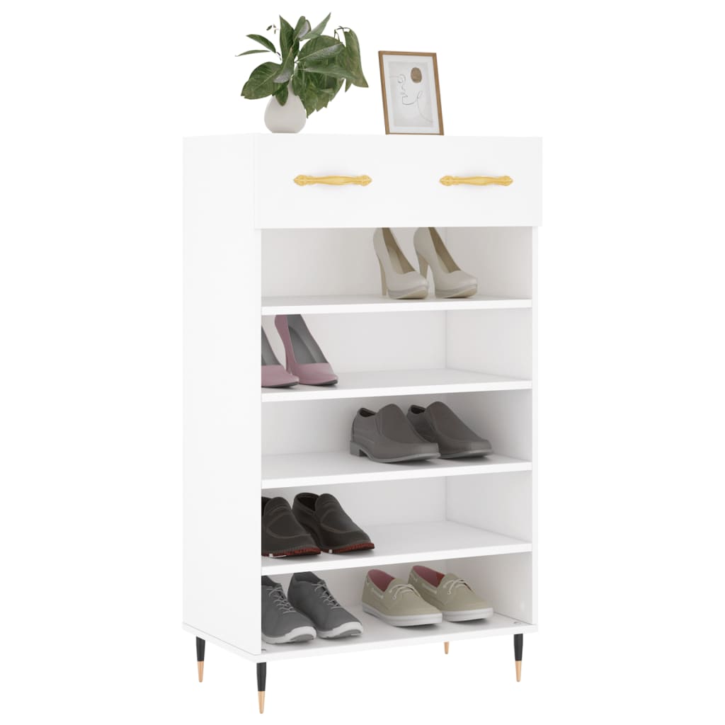 Armoire à chaussures blanc 60x35x105 cm bois d'ingénierie - XIOS