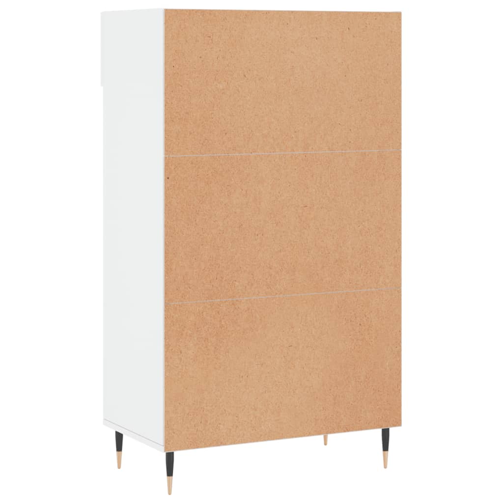 Armoire à chaussure Blanc brillant 60x35x105 cm Bois ingénierie Armoires & meubles de rangement vidaXL