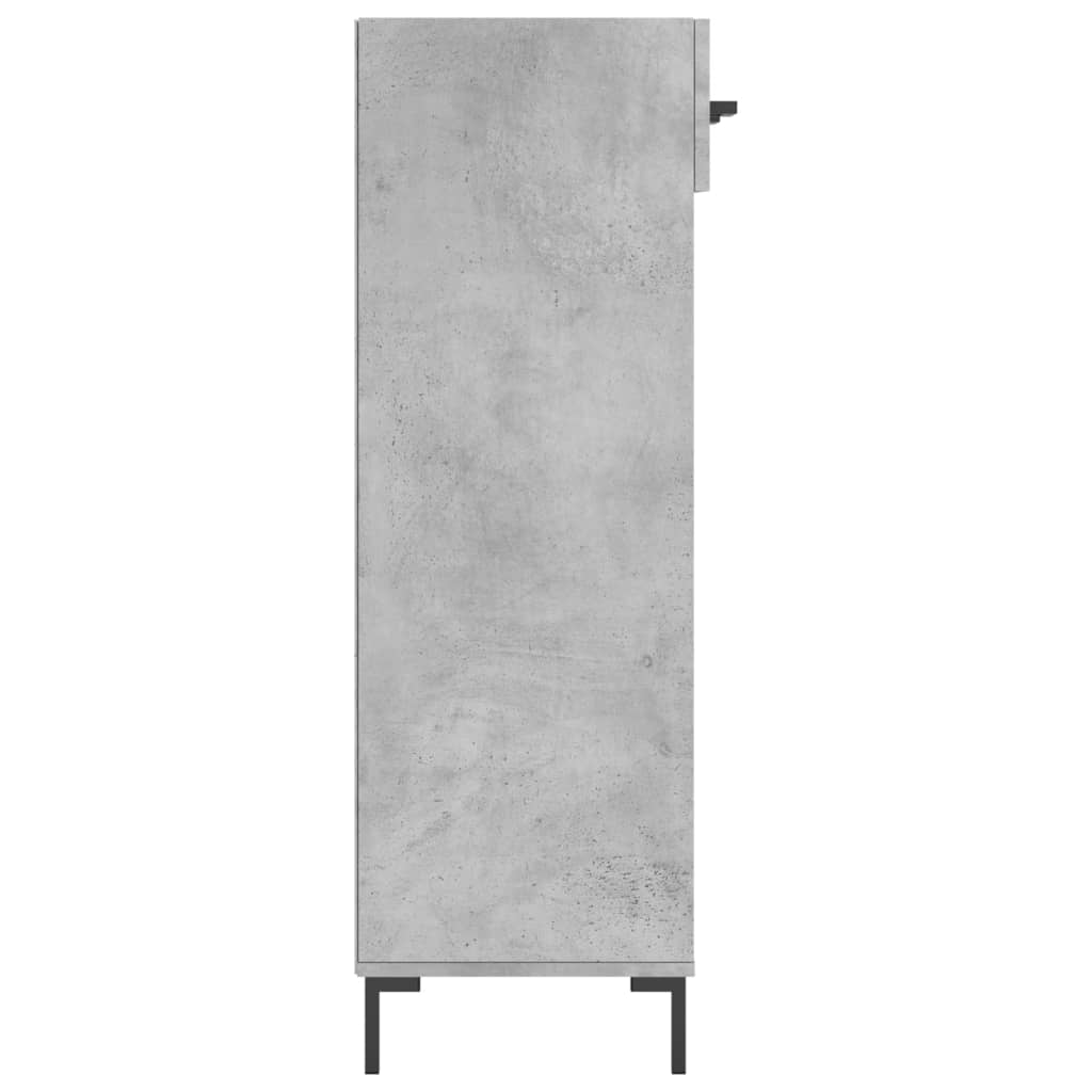 Armoire à chaussures gris béton 60x35x105 cm bois d'ingénierie - XIOS