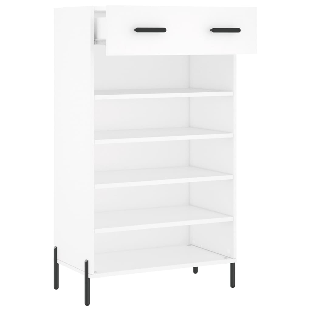 Armoire à chaussures blanc 60x35x105 cm bois d'ingénierie Armoires & meubles de rangement vidaXL