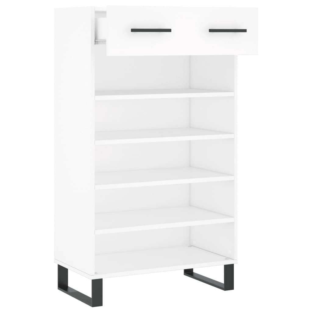 Armoire à chaussures blanc 60x35x105 cm bois d'ingénierie Armoires & meubles de rangement vidaXL