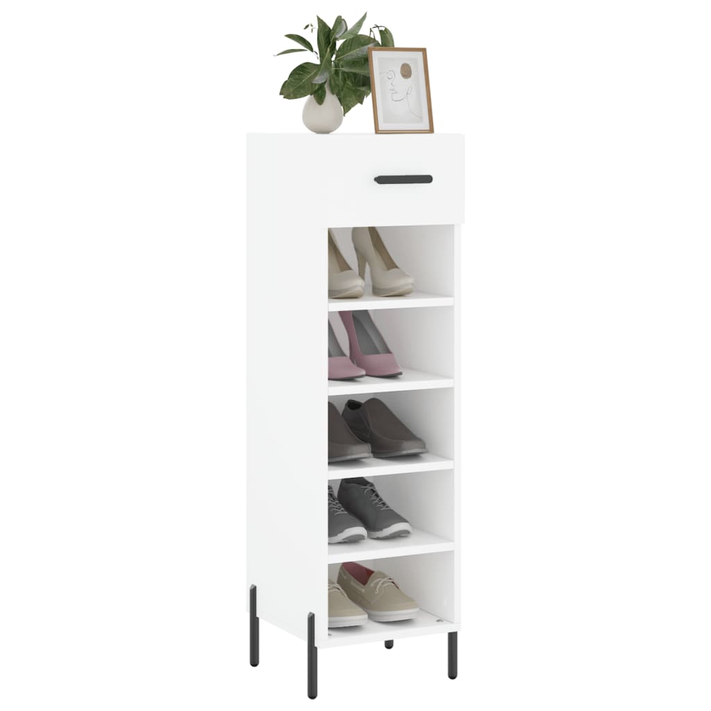 Armoire à chaussures blanc 30x35x105 cm bois d'ingénierie - XIOS