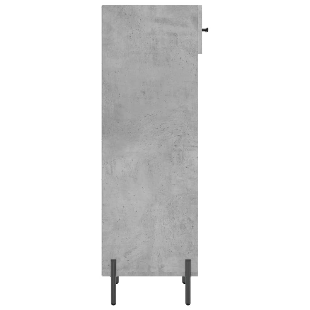 Armoire à chaussures gris béton 30x35x105 cm bois d'ingénierie Armoires & meubles de rangement vidaXL