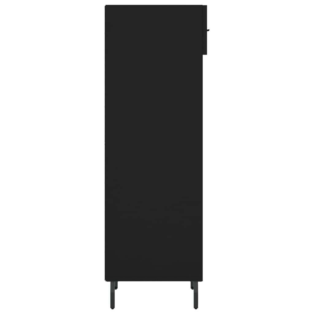 Armoire à chaussures noir 30x35x105 cm bois d'ingénierie Armoires & meubles de rangement vidaXL