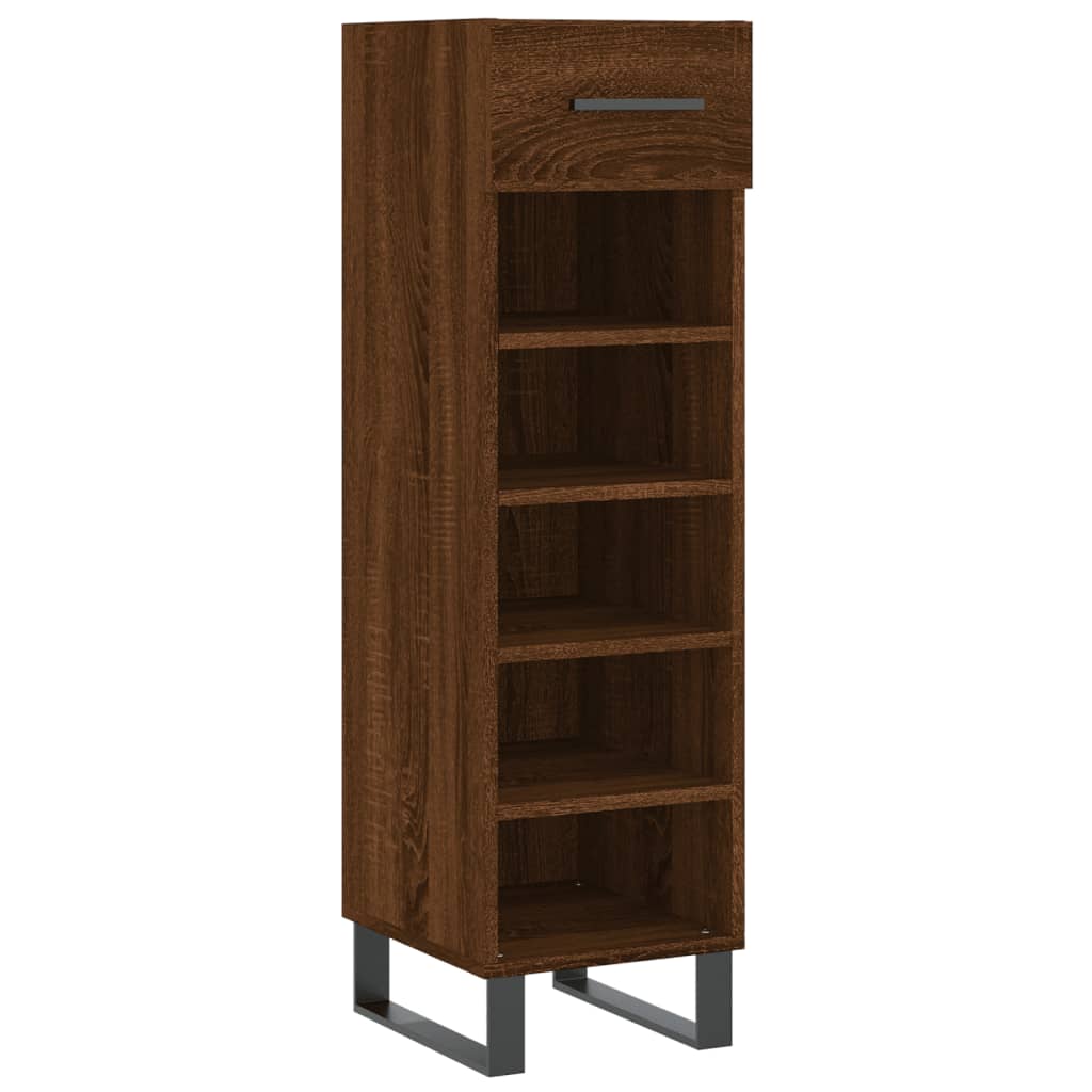 Meuble à chaussures chêne marron 30x35x105 cm bois d'ingénierie Armoires & meubles de rangement vidaXL