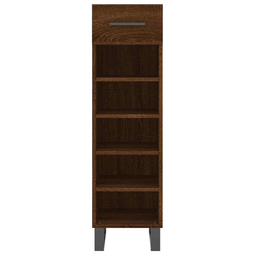 Meuble à chaussures chêne marron 30x35x105 cm bois d'ingénierie Armoires & meubles de rangement vidaXL