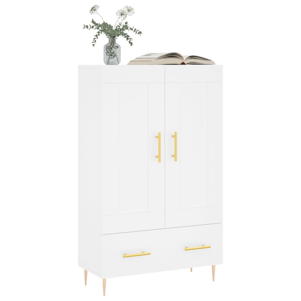Buffet haut blanc 69,5x31x115 cm bois d'ingénierie - XIOS