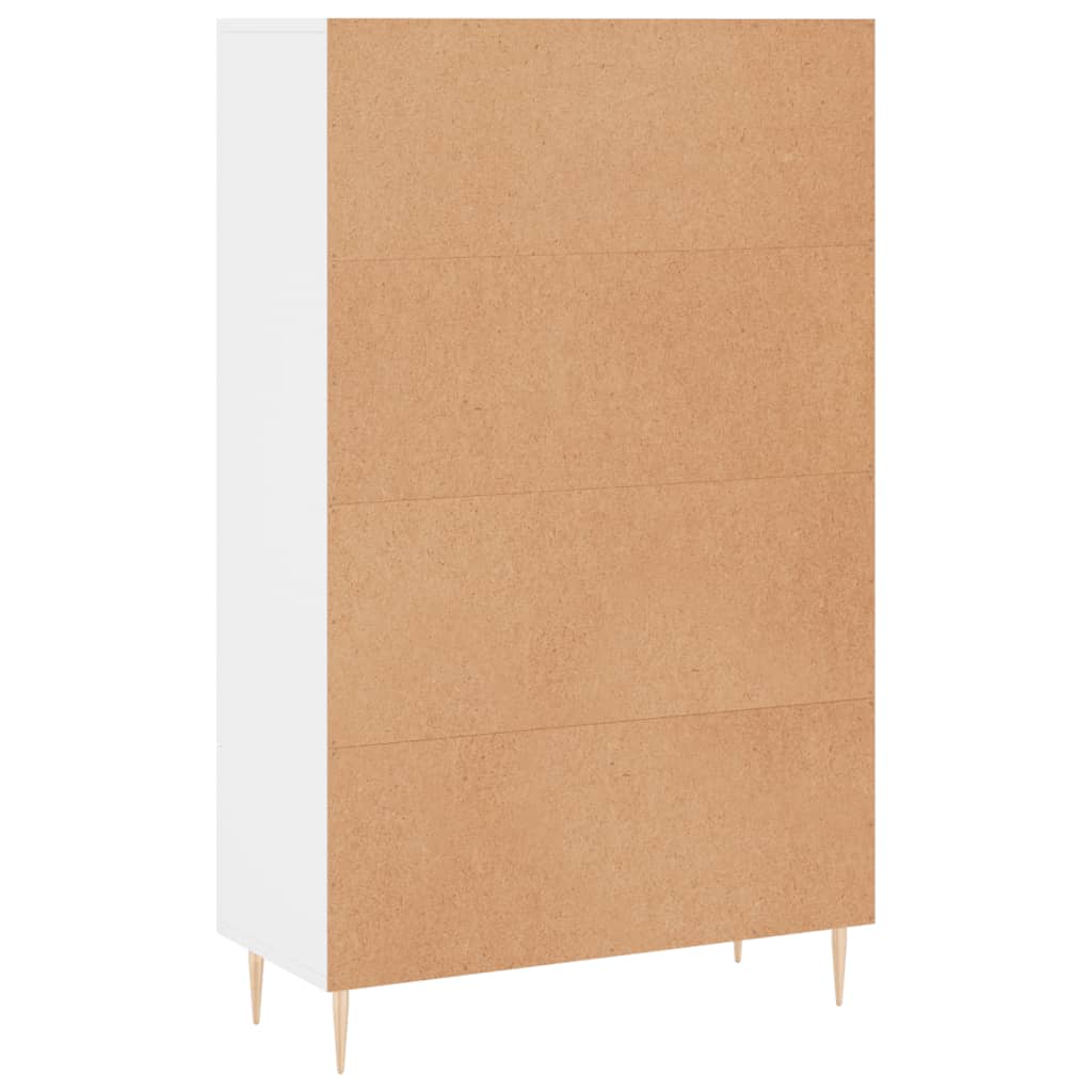 Buffet haut blanc 69,5x31x115 cm bois d'ingénierie - XIOS