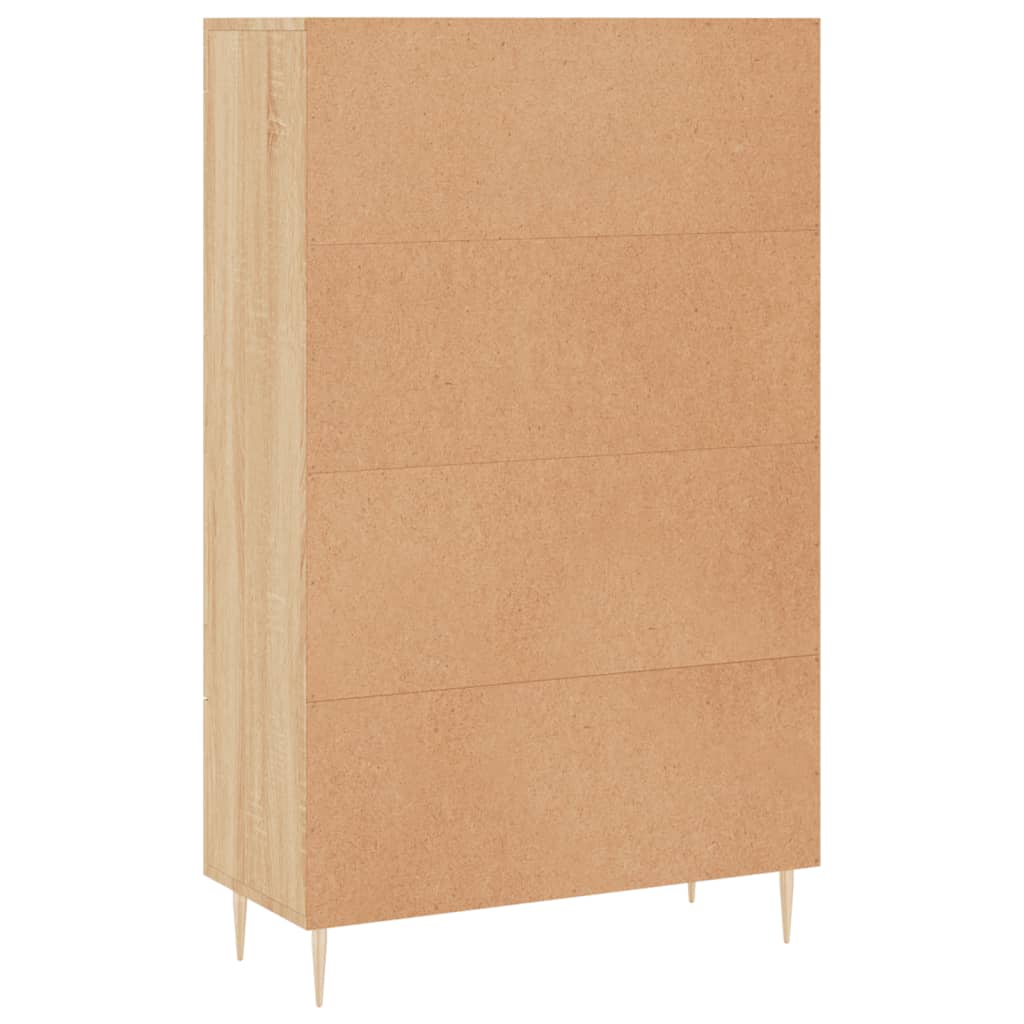 Buffet haut chêne sonoma 69,5x31x115 cm bois d'ingénierie - XIOS
