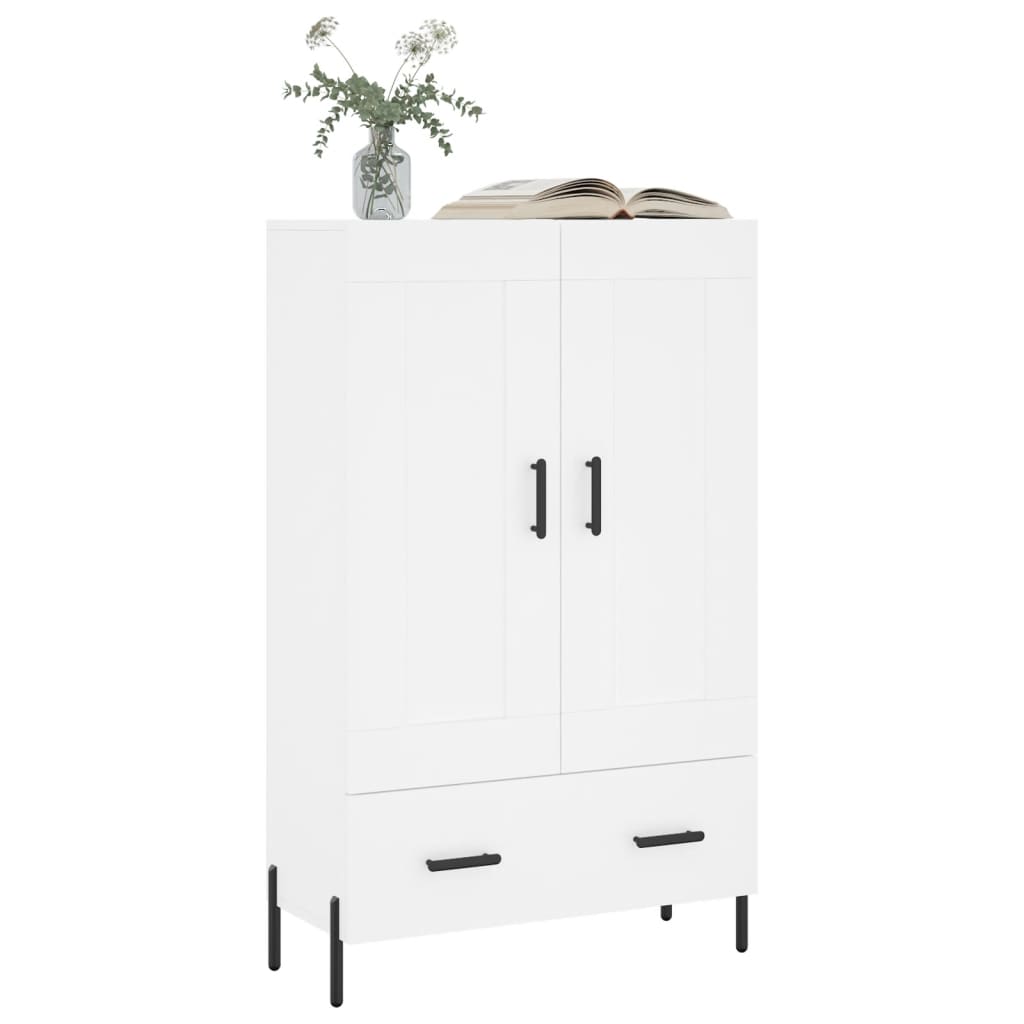 Buffet haut blanc 69,5x31x115 cm bois d'ingénierie - XIOS