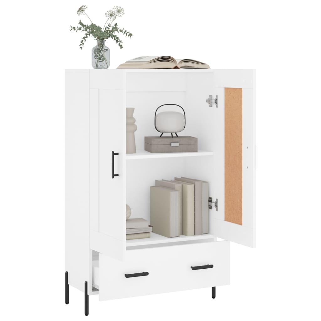 Buffet haut blanc 69,5x31x115 cm bois d'ingénierie - XIOS