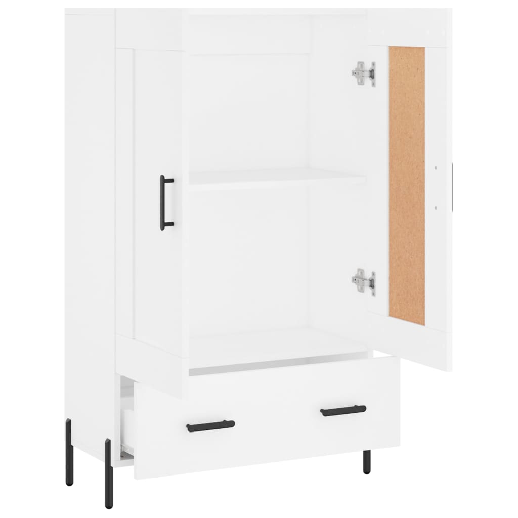 Buffet haut blanc 69,5x31x115 cm bois d'ingénierie - XIOS