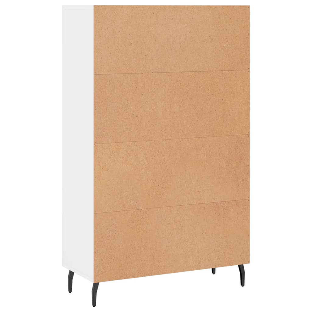 Buffet haut blanc 69,5x31x115 cm bois d'ingénierie - XIOS